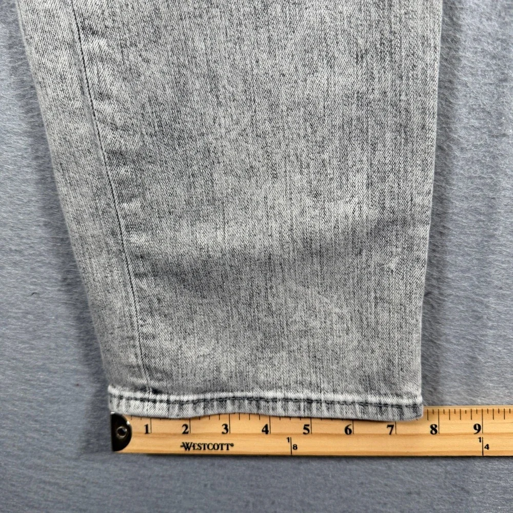 True Religion Men's Slim Fit Moto Run Stitch Jeans Size 34x35 Light Gray Wash‎